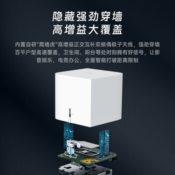中兴（ZTE） 小方糖 AC1200 5G双频千兆智能无线路由器 一键mesh Z506智能wifi 稳定穿墙高速家用