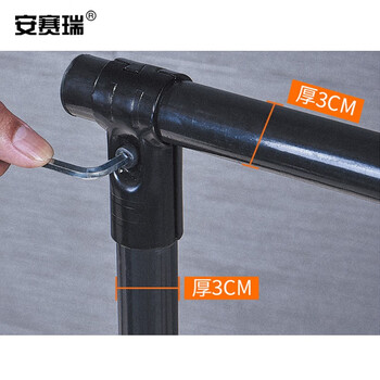 安赛瑞 可移动落地式拖把架 多功能移动式清洁工具放置架 沥水挂架子 4挂5钩 710126