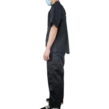 大杨577短袖保安套装(含可拆卸标志) 夏季工作服服175码(170-175)黑色