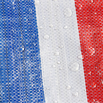 海笛【2*5M】三色彩条布防水防晒加厚防雨布装修户外遮阳防尘塑料油布雨棚篷布