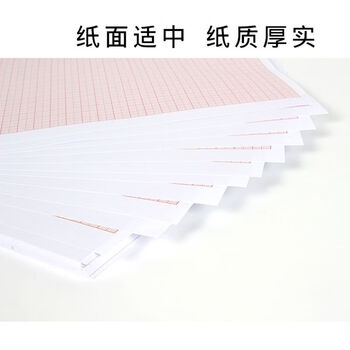 飞尔（FLYER）A0计算纸方格纸 对数坐标纸 网格纸红色格子纸绘图纸【10张 75×105CM】