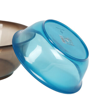 兰诗（LAUTEE）WY4049 圆形塑料盆大小号透明盆 紫色5L左右  5个装