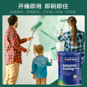 鲸彩蔚蓝 【5KG  黑色】内墙乳胶漆 墙面漆 油漆涂料耐擦自刷防水 室内彩色内墙漆