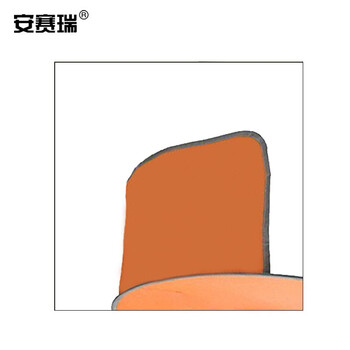 安赛瑞 荧光款安全帽遮阳帽檐 遮阳防晒帽檐罩工地施工夏季 荧光橙 39955