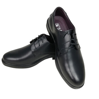 迦南天马（JIANANTIANMA）J0161头层牛皮 黑色 注塑底 防滑绝缘鞋 黑色 37企业定做