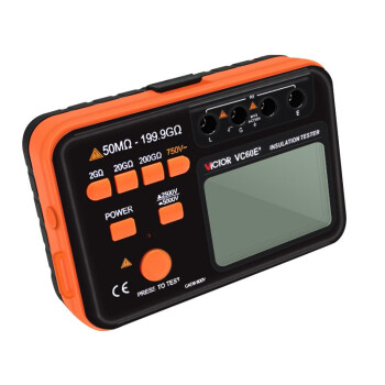 胜利仪器（VICTOR）数字兆欧表绝缘电阻测试仪VC60D+ 原装电源适配器套装  可定制
