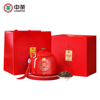 中粮集团中茶茶叶金骏眉红茶瓷罐礼盒250g 中华老字号 高端年货礼盒