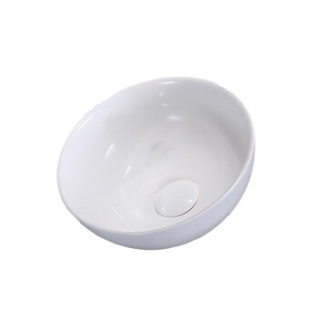 立新求精 超薄边陶瓷洗手盆台上盆白色洗手池面盆A9小白盆28cm+下水（定制）