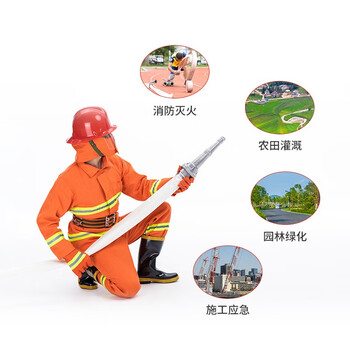 龙安 16-65-20 加厚增强型防冻水带 消防农用灌溉帆布水带 认证聚氨酯消防水带不含接扣