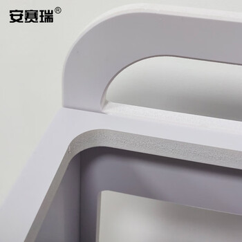 安赛瑞 雨伞收纳架 酒店大堂餐厅银行商用单桶北欧风沥水伞架 放6至10把伞 白色 700596