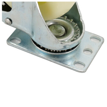 海斯迪克 HKZ-22 白色加厚尼龙轮 工业脚轮 推车轮子万向轮 8寸重型 万向