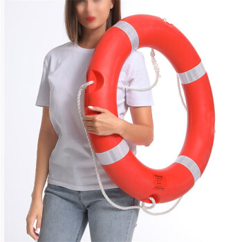 战术国度 船用救生圈水域抢险救援成人聚乙希塑料救生圈  2.5公斤塑料救生圈