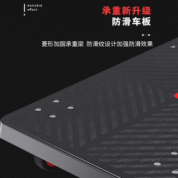 链工 防腐盖平板车四轮轻音折叠手推车拉货搬运车大号轮手拉车