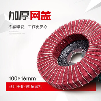 蓝凤凰 100*16  立式百洁布磨片不锈钢抛光片磨光机用金属飞翼打磨片夹砂 夹砂百洁布磨片 【绿色10片】