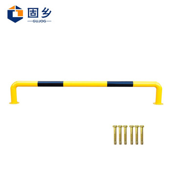 固乡【钢管龙门挡车器长2米高30公分】U型护栏 停车位阻车器 定位防撞杆桩 挡车杆