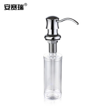 安赛瑞 皂液器 洗菜盆配件 320ml 洗碗池水池锌合金泵头按压瓶 710339