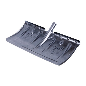 者也 加厚道路清雪铲手推式除雪工具锰钢淬火冰铲杂物铲粮食铲 多功能推雪铲 锰钢淬火加宽推雪板+1.2米木柄