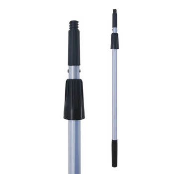 益美得 C-054 加长伸缩杆高空玻璃广告门头清洁工具 黑色4.5米三节杆