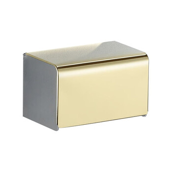 益美得 LSL33237 304不锈钢打孔/免打孔擦手纸盒浴室卫生间厕所纸巾盒 玫瑰金长款