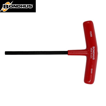 美国BONDHUS波顿T柄内六角匙 t型扳手 公制T六角匙扳手螺丝刀4x299mm 15360 铬钒合金钢 1