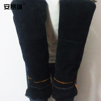 安赛瑞 宠物防咬手套 三层牛皮加长款 野外防毒蛇咬猛犬训犬 长约60cm 28284