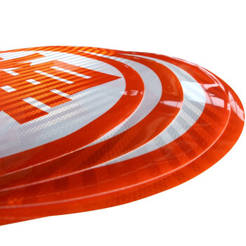 厚创 危险品橙色反光贴 油罐车橙色反光条爆字贴货车槽罐车强级反光条警示带 (爆)字帖