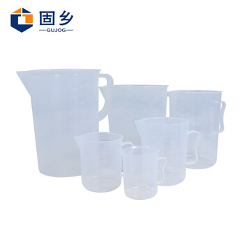 固乡 透明量杯带刻度杯 高硼硅塑料计量杯 50/250/500毫升测量杯1000/2000/5000容量杯（2000ml）