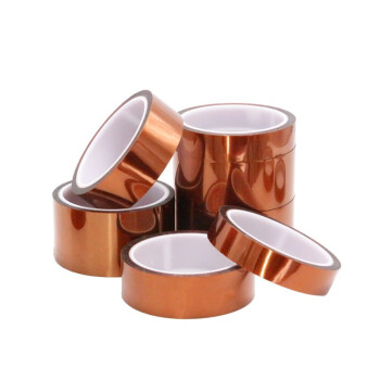 飞尔（FLYER）PI金手指胶带 耐高温胶布 聚酰亚胺茶色胶带 0.12mm厚 60mm×33m
