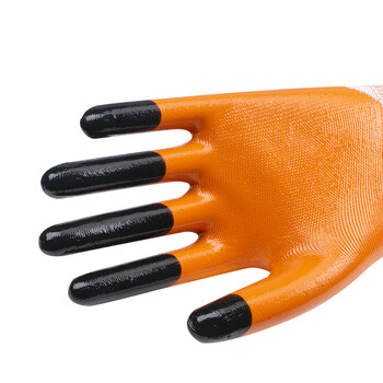 盛港 劳保手套 丁腈掌涂耐磨王十三针涤纶纱线869均码12付/包