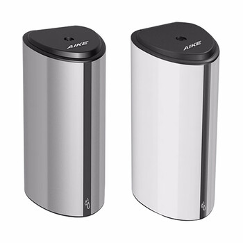 艾克（AIKE）AK1259 壁挂式皂液器可调档ABS树脂消毒机自动感应免接触液体皂液机消毒器 银色 泡沫款