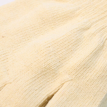 者也（ZYE）棉线手套 加厚加密尼龙手套耐磨防滑劳保手套 一等棉GYZ600(奶黄色) 1双