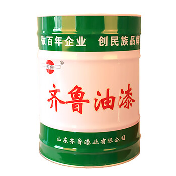 齐鲁 油漆 醇酸调和清漆 管道铁栏杆金属防锈漆 清漆 13KG/桶