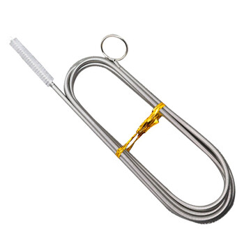 海斯迪克 HK-5168 冷藏室疏通神器 排水孔疏通器 透明色毛1.6米+防堵杆