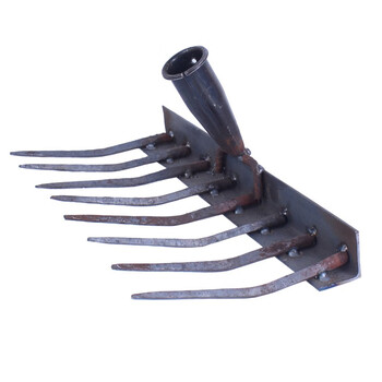 卫洋 WYS-126园林农用铁耙子抓钩钉耙农具小铁耙农用耙泥耙松土翻土耙钊子八齿铁器(耙头)