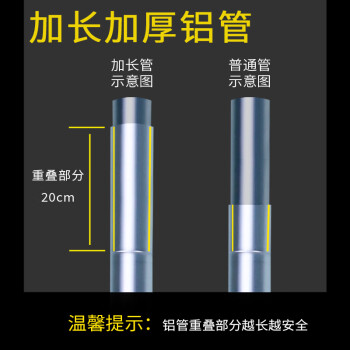 盛浦 竹节梯子 铝合金伸缩升降直梯 单侧工程梯3.2米11步 S-TZ032