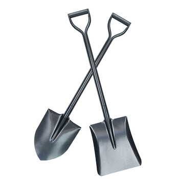 兰诗（LAUTEE）WY4109 一体式全钢锹铁锨农用锰钢锹尖锹园林工具 80cm一体全钢平锹