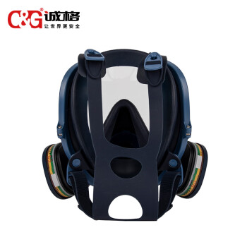 诚格（C&G）防毒面具全面罩 5800+CG806套装 防护有毒气体烟雾喷漆打农药可用 全面防护 深蓝 