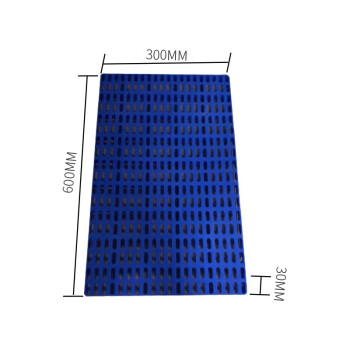 JN JIENBANGONG 塑料托盘 仓库垫板塑胶卡板地台板网格栈板多功能垫板 长方孔蓝色60*30*3cm
