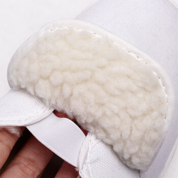 者也 防静电鞋冬季加绒棉鞋电子厂实验室无尘中巾鞋洁净防尘鞋 加绒白色【PU软底】37码