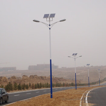 日月升 RYS-L79-8-80S-D 太阳能路灯 室外照明灯 双头 8米80W*2(含灯杆)
