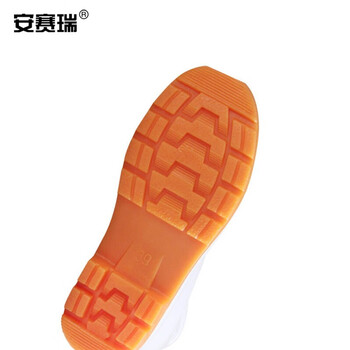 安赛瑞 白色卫生靴 PVC三防高筒雨鞋 厨房水产加工厂 安防用品 41码 13822