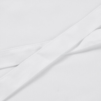 星工（XINGGONG）酒店厨房餐厅半截纯白围腰群防污无袖半身围裙 1个 围裙白色 均码