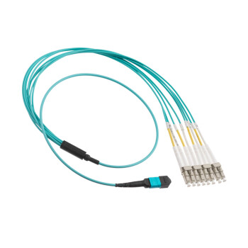 凌科朔(LINKSHIRE) 电信级万兆多模OM3光纤跳线 万兆 OM3  LC-MPO 8芯 1米