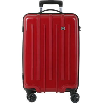 SUISSEWIN拉杆箱出差行李箱旅行箱拉链密码登机箱婚礼皮箱女20英寸红色8802