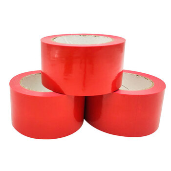 飞尔（FLYER）PVC警示胶带 斑马线车间地面标识 彩色标识划线地板胶带【红色 60mm×33m】5卷起批