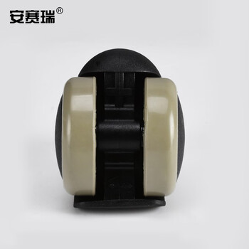 安赛瑞 脚轮 2寸万向轮转椅轮子办公椅滚轮电脑椅脚轮座椅滑轮 灰色边螺纹【5只装】 430818