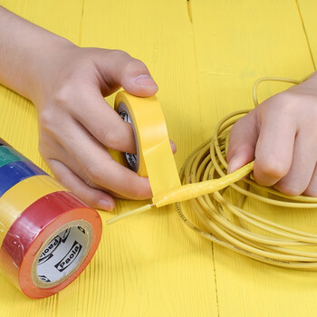 保拉(Paola) 10米*5卷PVC电气绝缘胶带 红黄绿蓝黑色电工胶布 无铅阻燃防水胶布耐高压耐磨5816