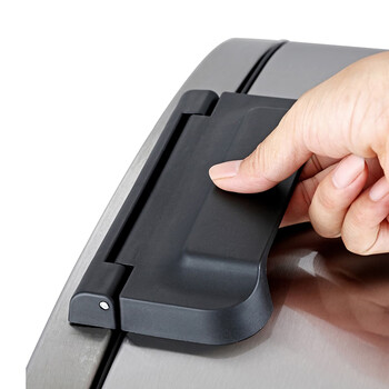 庄太太【50L】不锈钢脚踏垃圾桶上海垃圾分类大号脚踩室内办公商用