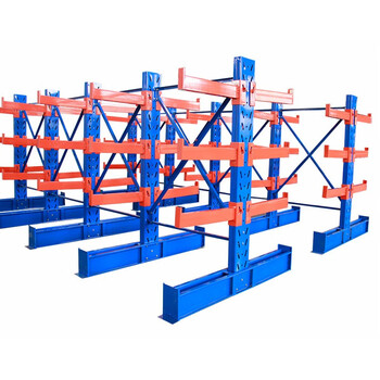 时通悬臂式重型仓储货架仓库厂房货架定做悬臂双面1800*600*2000三层副架单层500KG