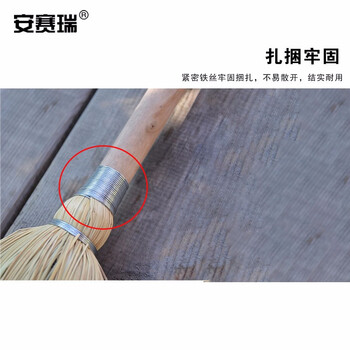 安赛瑞 大扫把 户外庭院加长木柄扫地笤帚 物业园林清洁大扫把 710492